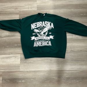 H&M green Nebraska sweater - Medium